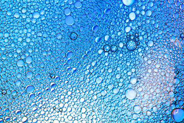 Poster - drops of water on the glass.