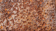 close up background texture of weathered, rusty, and pitted metal