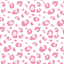Leopard Pink Pattern. Vector Design In Pop Art Style.