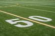 football field 50 yard line