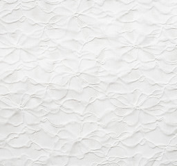 Wall Mural - White lace with flowers