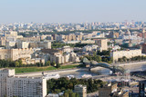Fototapeta Paryż - View from Hotel Ukraine in Moscow to city center	