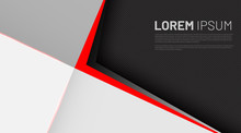 The Overlapping Vector Layer Backgrounds, With Triangles In Red, Gray And Black For The Background Design