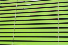 Abstract Green Background Window Blind