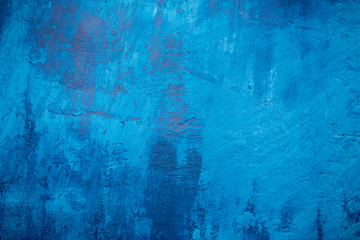 beautiful blue painted grunge wall texture, different blue tones, blue backgraund.