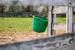 bucket and fence