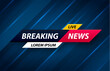 © ket4up - Breaking news background. Vector illustration