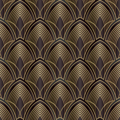 Fototapeta Vector lines. Art Deco Pattern.