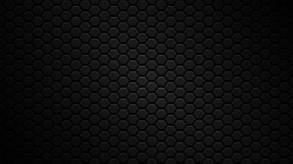 Wall Mural - Abstract black texture background hexagon. Vector illustration.