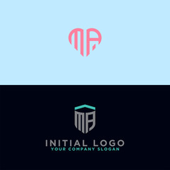 MA Logo Set modern graphic design, Inspirational logo design for all companies. -Vectors