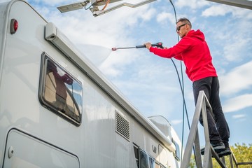 Canvas Print - Post Season RV Washing