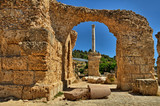 Ruins of ancient city of Carthage in Tunisia