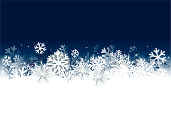 christmas abstract background with snow and stars