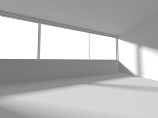 Futuristic White Architecture Design Background