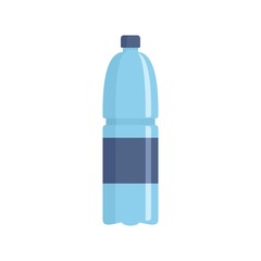 Sticker - Water bottle icon. Flat illustration of water bottle vector icon for web design