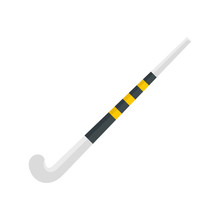 Field Hockey Stick Icon. Flat Illustration Of Field Hockey Stick Vector Icon For Web Design