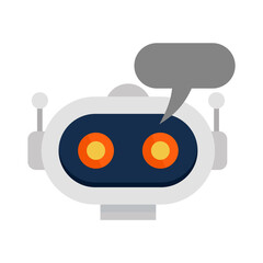 Poster - chatbot icon. flat illustration of chatbot vector icon for web design