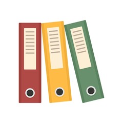 Poster - Office folder icon. Flat illustration of office folder vector icon for web design