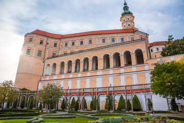 Wall Mural - Mikulov Castle or Mikulov Chateau in Moravia, Czech Republic. View from Garden.