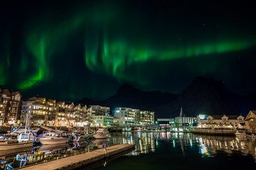 svolvaer by night, norway