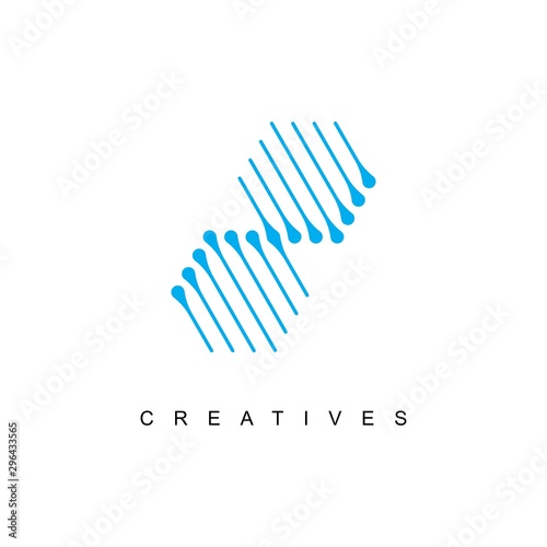 Cuadros en Lienzo DNA logo design template.icon for science technology