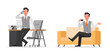 © yindee - Businessman working character vector design