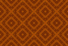 Textured Pattern Of An African Fabric, Orange Color