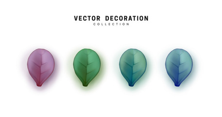 Poster - Set of leaves
