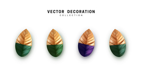 Poster - Set of leaves