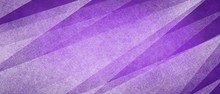 Abstract Modern Background In Purple Colors And Contemporary White Triangle Diagonal Shapes And Stripes Layered In Random Geometric Art Pattern With Fine Texture