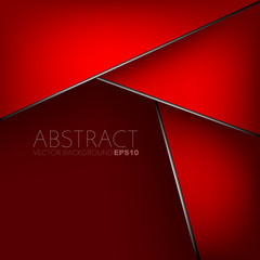 Poster - abstract red background with place for your text