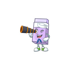 Sticker - Sailor with binocular icon eraser cartoon in the character