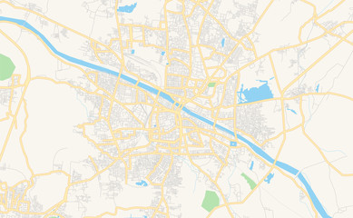  Printable street map of Madurai, India
