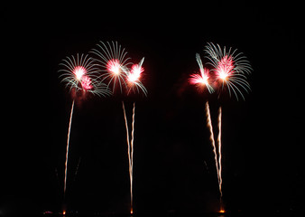 Colorful fireworks