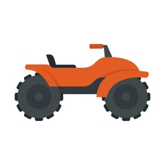 Poster - Adventure quad bike icon. Flat illustration of adventure quad bike vector icon for web design