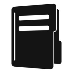 Poster - Map folder icon. Simple illustration of map folder vector icon for web design isolated on white background