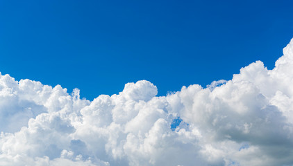 Wall Mural - beautiful sky clouds nature background.