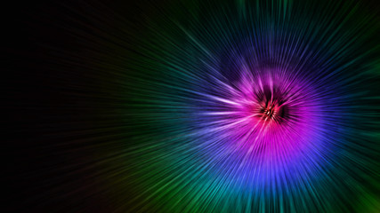 Wall Mural - abstract light effect glow in darl space background