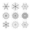 © malinaanton - set of snowflake icons
