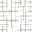 Repetitive, discontinued, horizontal and vertical grid lines on white background. Simple grid lines seamless pattern.