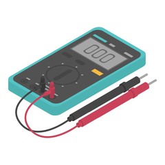 Poster - Multimeter device icon. Isometric of multimeter device vector icon for web design isolated on white background