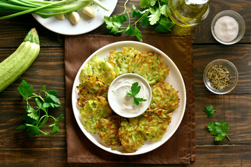 Wall Mural - Zucchini fritters