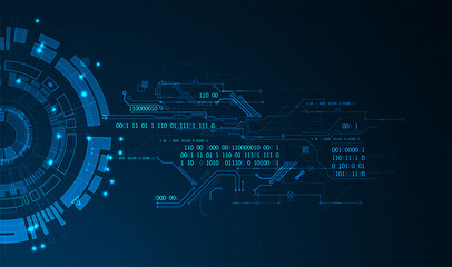 abstract technology concept. circuit board, high computer color background. vector illustration