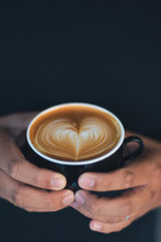 Coffee Latte Art Make By Barista