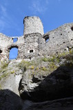 Fototapeta Tęcza - Ruiny zamku Podzamcze w Ogrodzieńcu, Szlak Orlich Gniazd, Polska