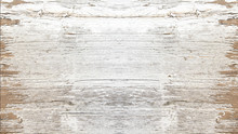 Old White Painted Exfoliate Rustic Bright Light Wooden Texture - Wood Background Shabby