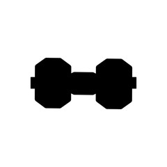 Wall Mural - Dumbbell icon vector, filled flat sign, solid pictogram isolated on white. Symbol, logo illustration.