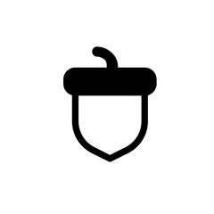 Wall Mural - Acorn icon. Vector concept illustration for design.