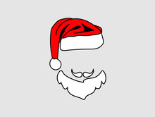 Santa Claus Hat And Beard