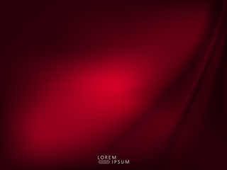Canvas Print - Abstract exquisite dark red smooth wavy design